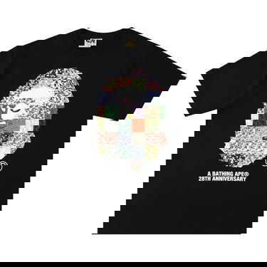Тениска BAPE 28th Anniversary Ape Head Tee Черно | 1H20 110 026 BLACK, 1