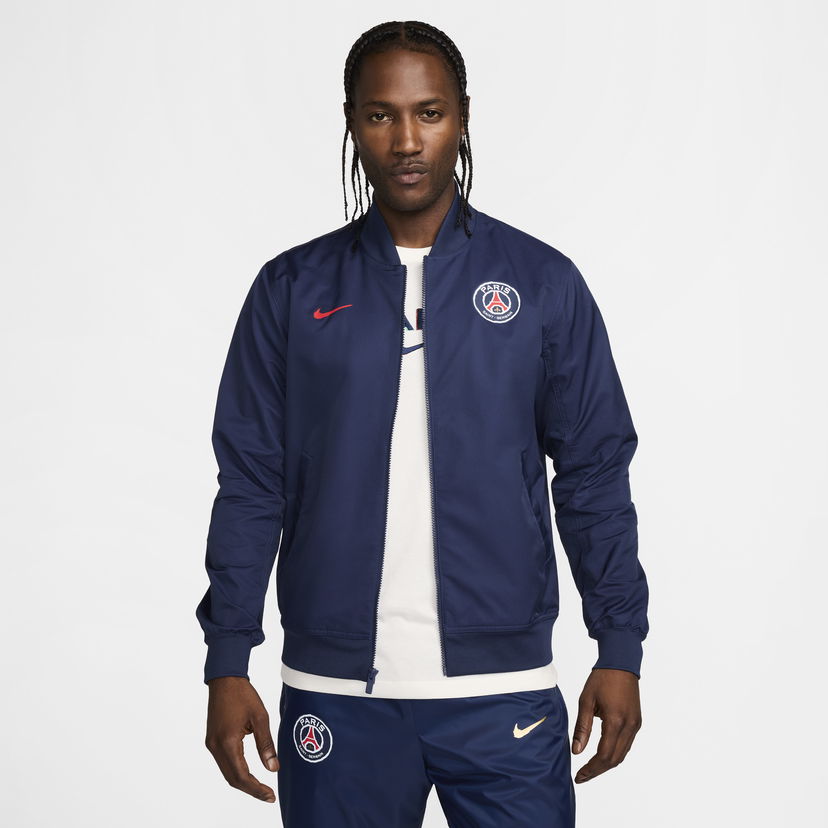 Яке бомбър Nike Paris Saint-Germain Sport Essentials Тъмно синьо | FQ3154-410