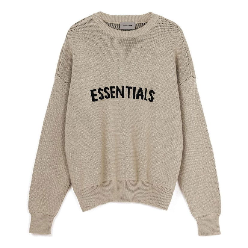Пуловер Fear of God Essentials Knit Pullover Sweater Бежово | FOG-FW21-109