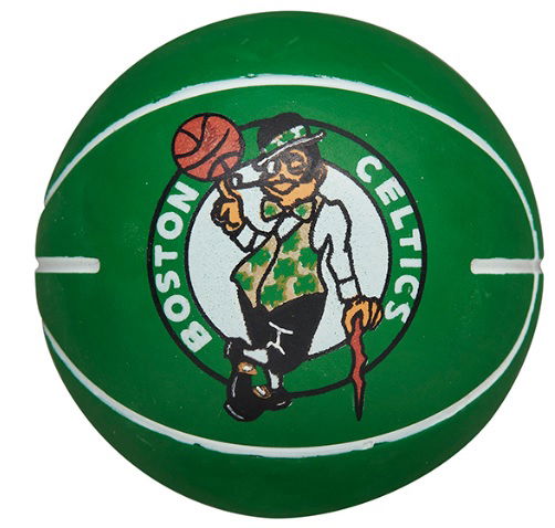 Спортна екипировка Wilson Tennis NBA Boston Celtics Dribblers Mini Basketball Зелено | wtb1100bo, 0