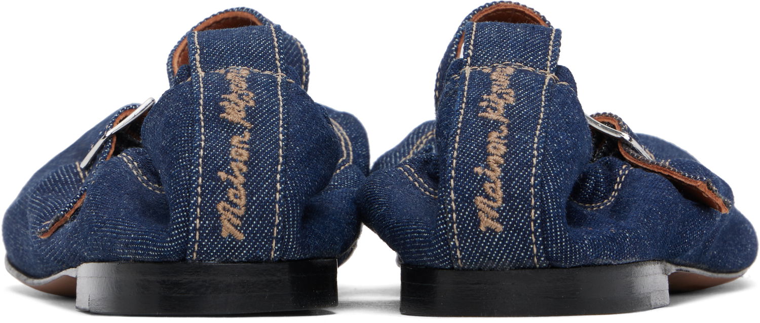 Облекло MAISON KITSUNÉ Maison Kitsuné Denim Ballerina Flats Синьо | NW04302WW0081, 1