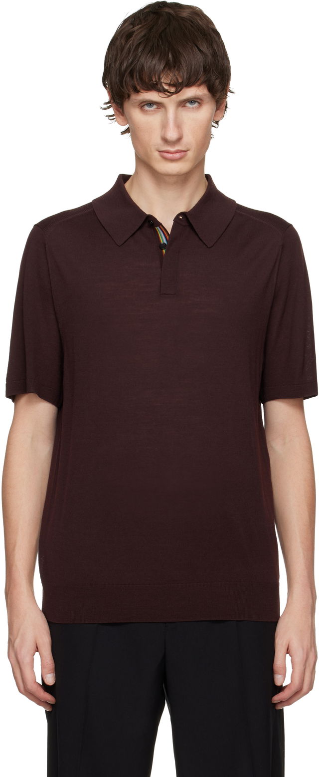 Paul Smith Merino Wool Short Sleeve Polo