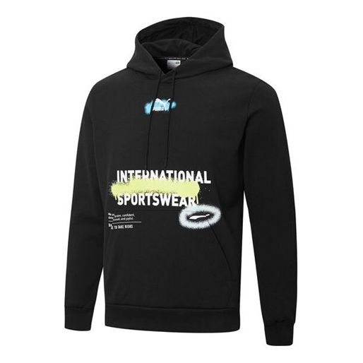 Суитчър Puma Graffiti Logo Print Hoodie Черно | 536305-01, 0