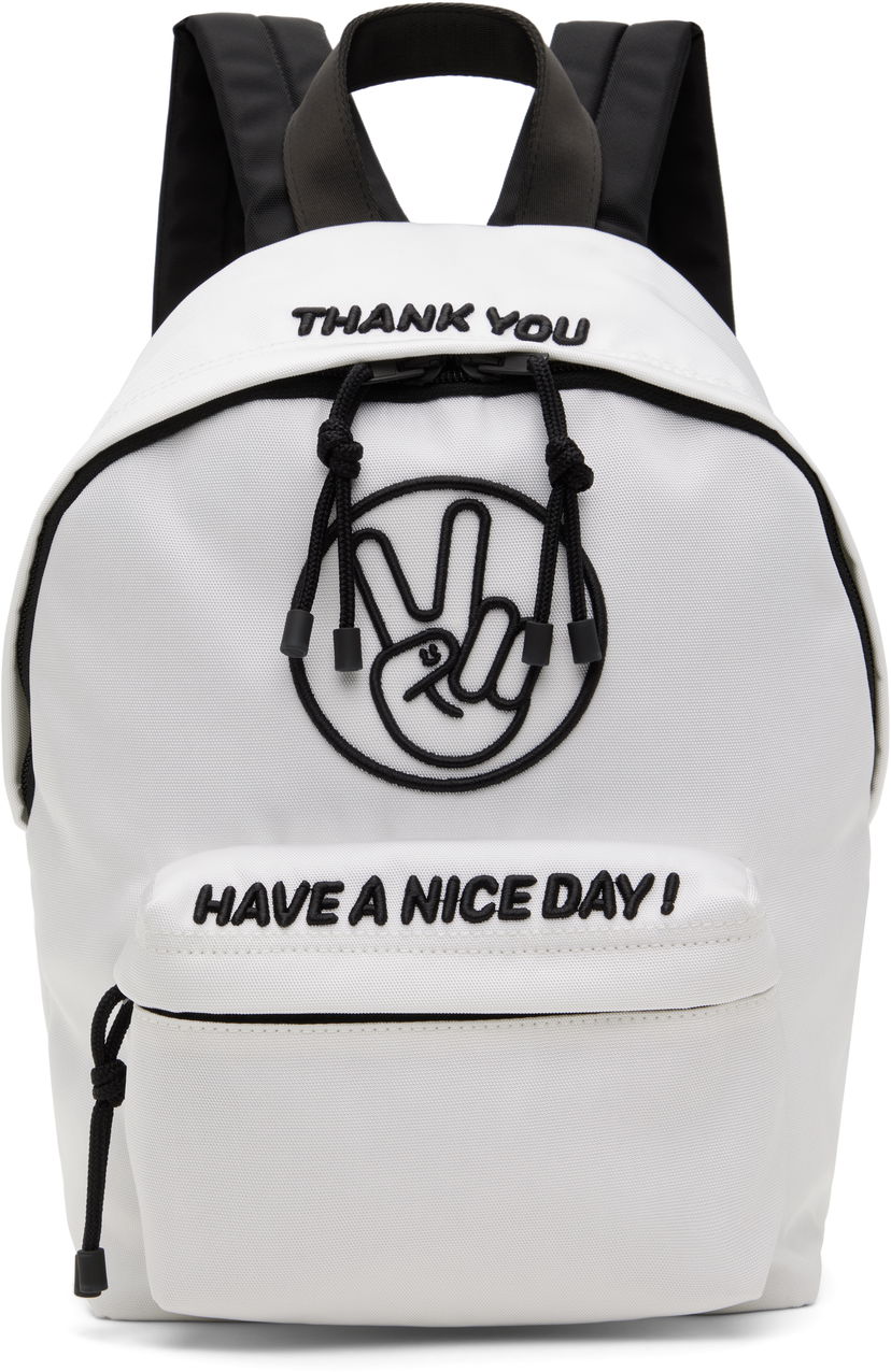 Раница VETEMENTS 'Have A Nice Day' Backpack Бяло | KA10BA200W