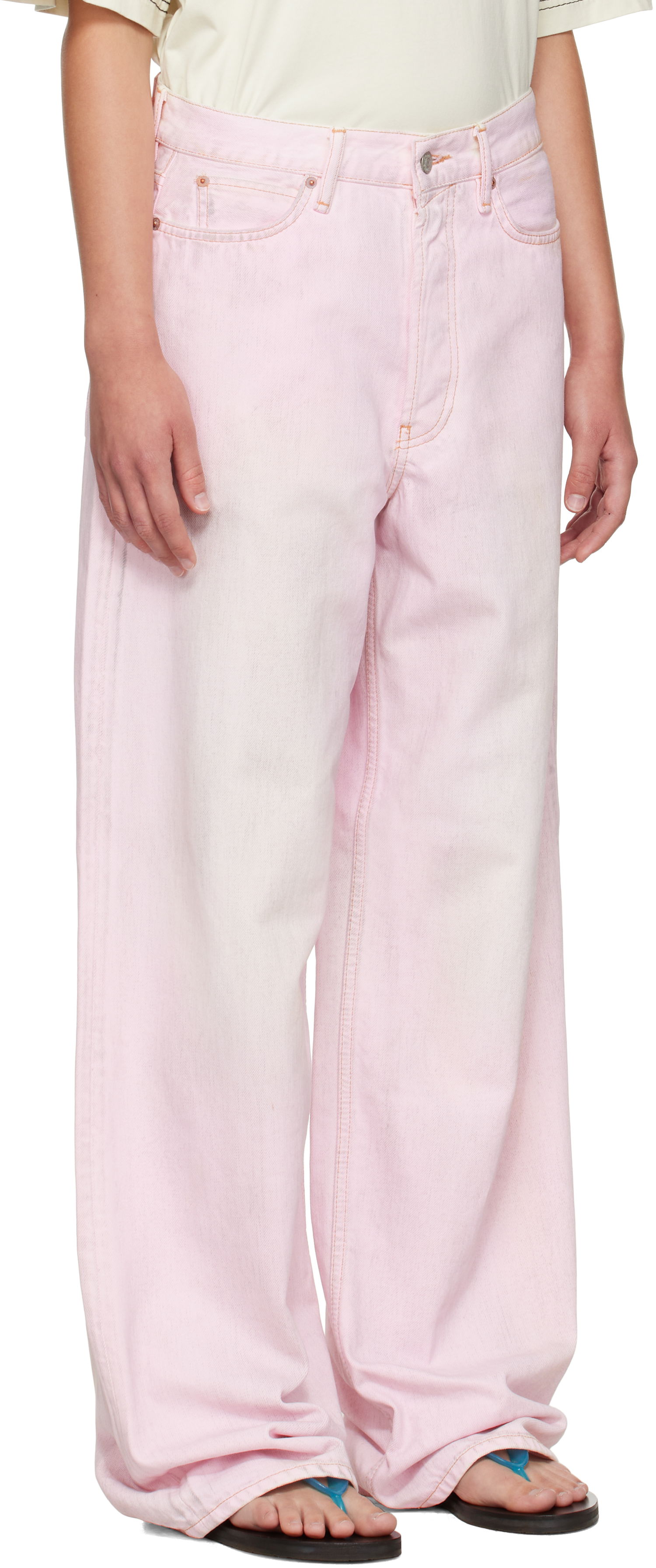 Дънки Acne Studios Acne Studios Loose Fit 1981 Jeans Розово | C00085-, 1