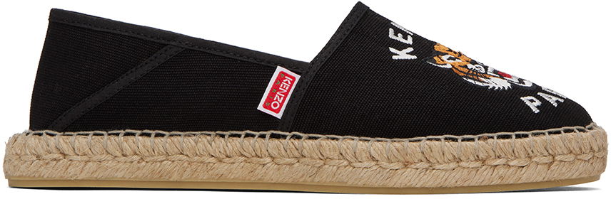 Кецове и обувки KENZO Paris Embroidered Espadrilles "Black" Черно | FE55ES020F81, 0