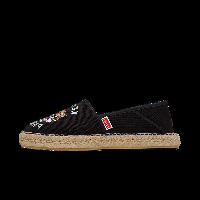 Кецове и обувки KENZO Paris Embroidered Espadrilles "Black" Черно | FE55ES020F81