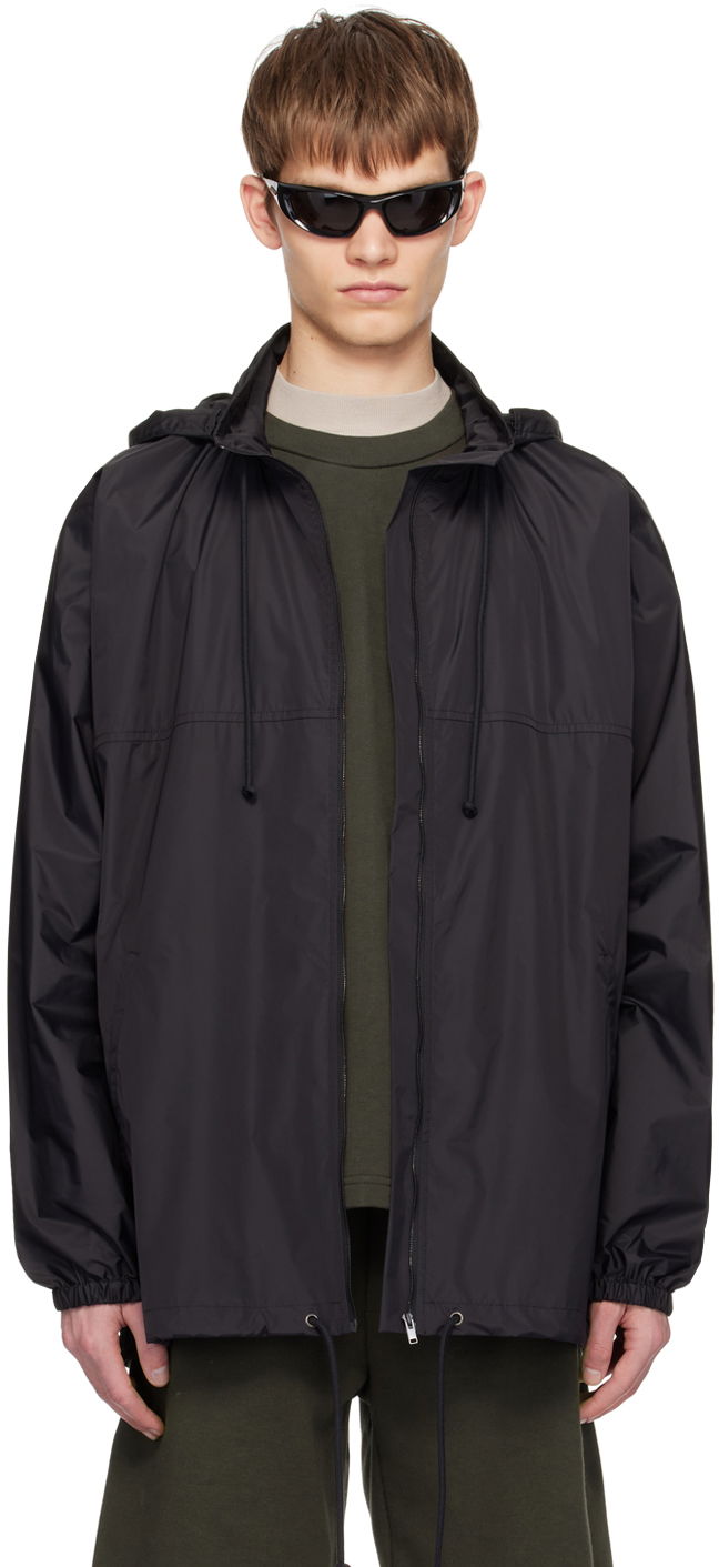 Ветровка The Row Hooded Bomber Jacket Черно | 624-W2916