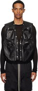 Rick Owens Concordians Cargo Leather Vest