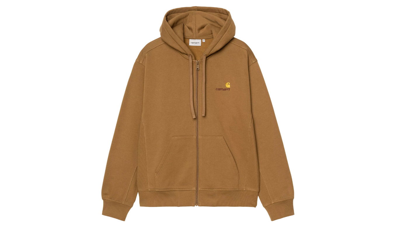 Суитчър Carhartt WIP Hooded American Script Jacket Кафяво | I033063_HZ_XX, 0