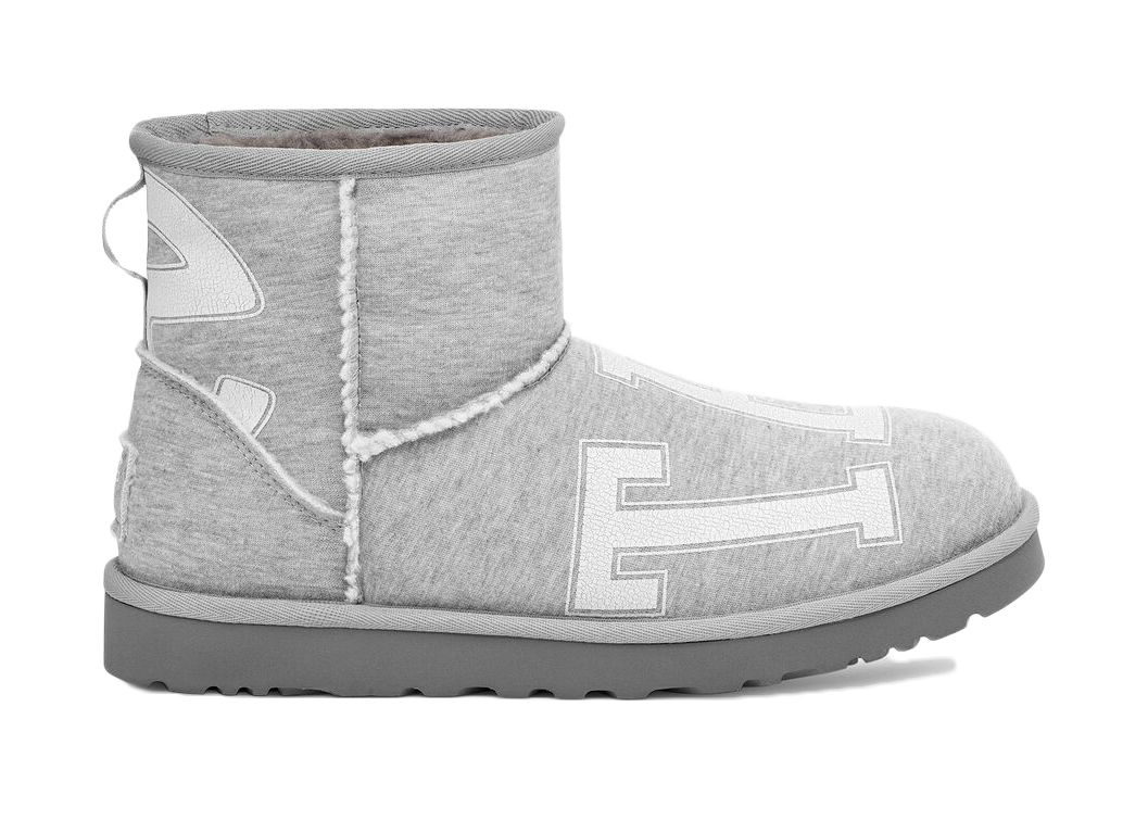 Кецове и обувки UGG Telfar x Fleece Mini Boot "Heather Grey" Сиво | 1131290-HGRY/1122992-HGRY, 0