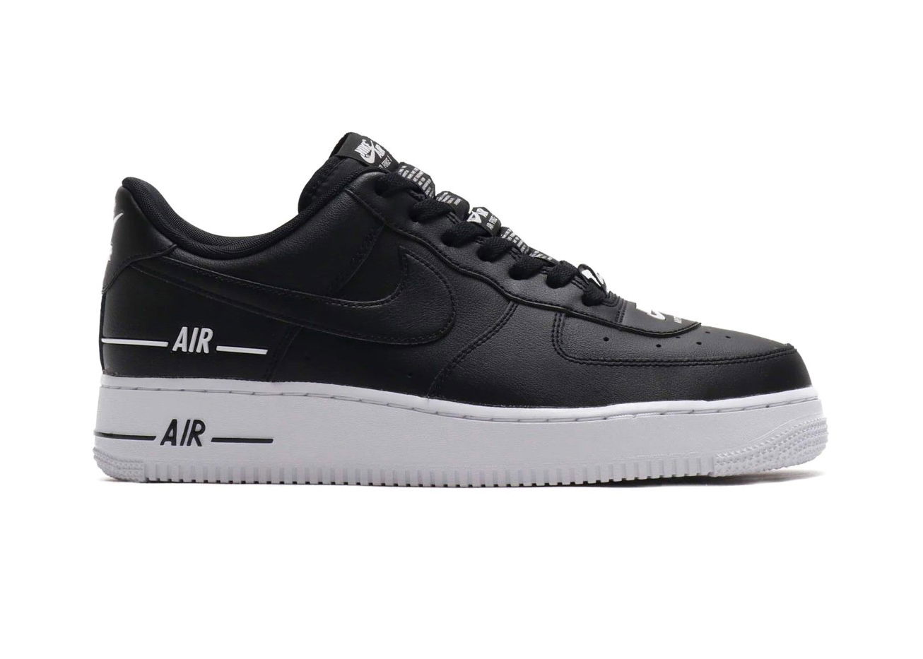 Кецове и обувки Nike Air Force 1 Low Double Air Low Black White Черно | CJ1379-001, 0