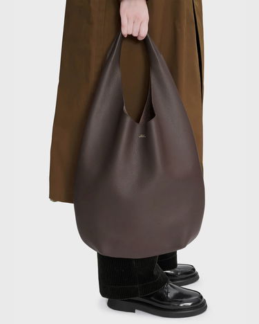 Чанта през рамо A.P.C. A.P.C. Le Neige Leather Shoulder Bag Кафяво | PXCBC-F67008-CAV, 2