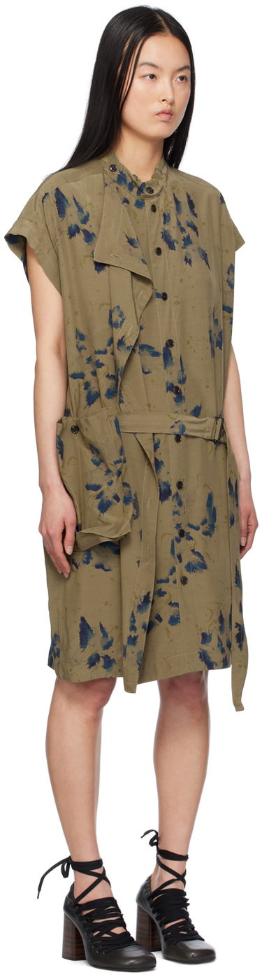 Pокля LEMAIRE Lemaire Asymmetrical Minidress Зелено | DR1063 LF1262, 1