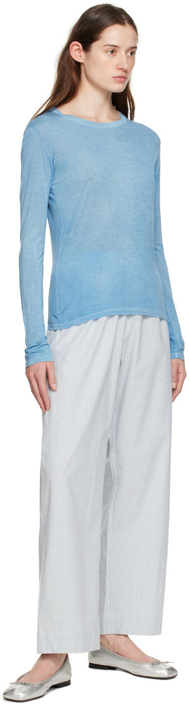 Тениска Baserange Baserange Crewneck Long Sleeve T-Shirt Синьо | TOLS-BLV-SP23, 3