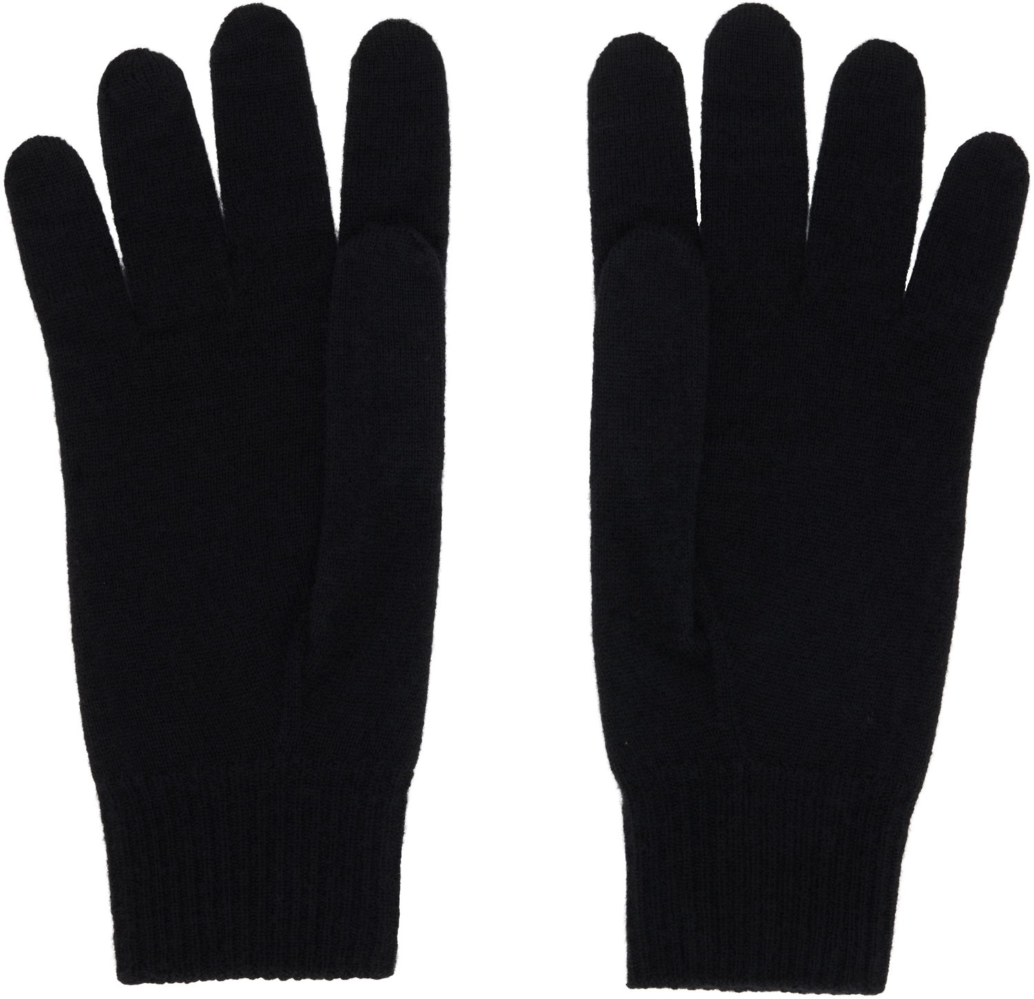 Ръкавици The Row The Row Leomarie Knit Gloves Черно | 10072-Y556, 1