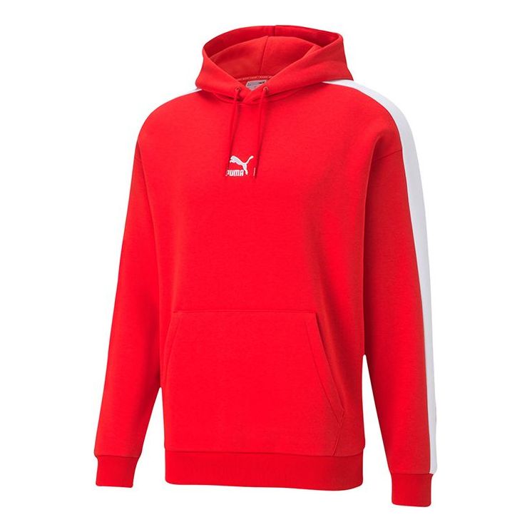 Суитчър Puma Casual Colorblock Hoodie Червено | 530272-11