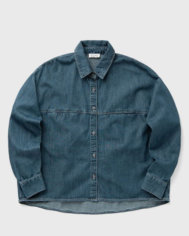 Риза American Vintage American Vintage OZYR Denim Shirt Синьо | OZY06AE25-MEDIUM-GREEN-CAST, 0