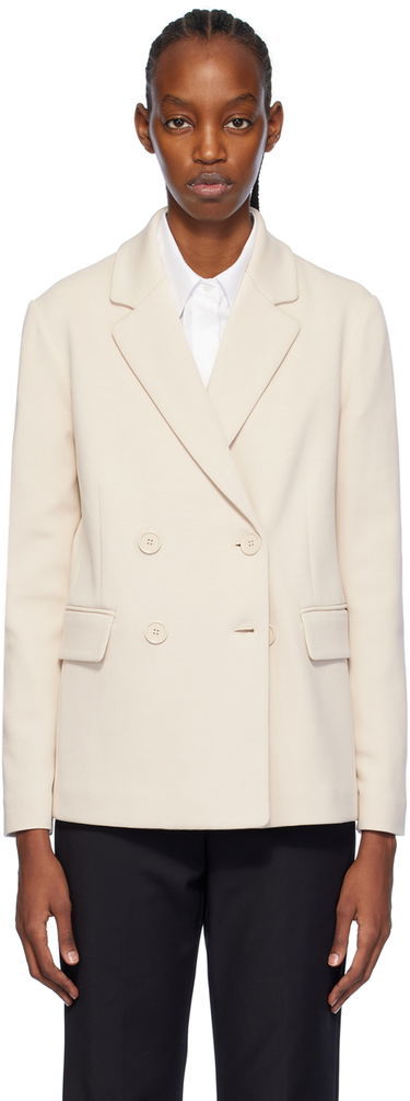 Яке Max Mara Max Mara Scrigno Double-Breasted Blazer Бежово | 2419911031600 MM13001, 0