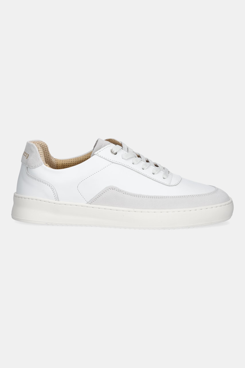Кецове и обувки Filling Pieces Filling Pieces Mondo Squash Suede Бяло | 46733332035, 1