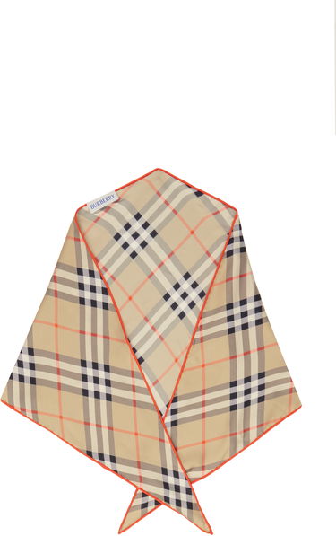 Шал Burberry Diamond Silk Scarf Бежово | 8101852, 0