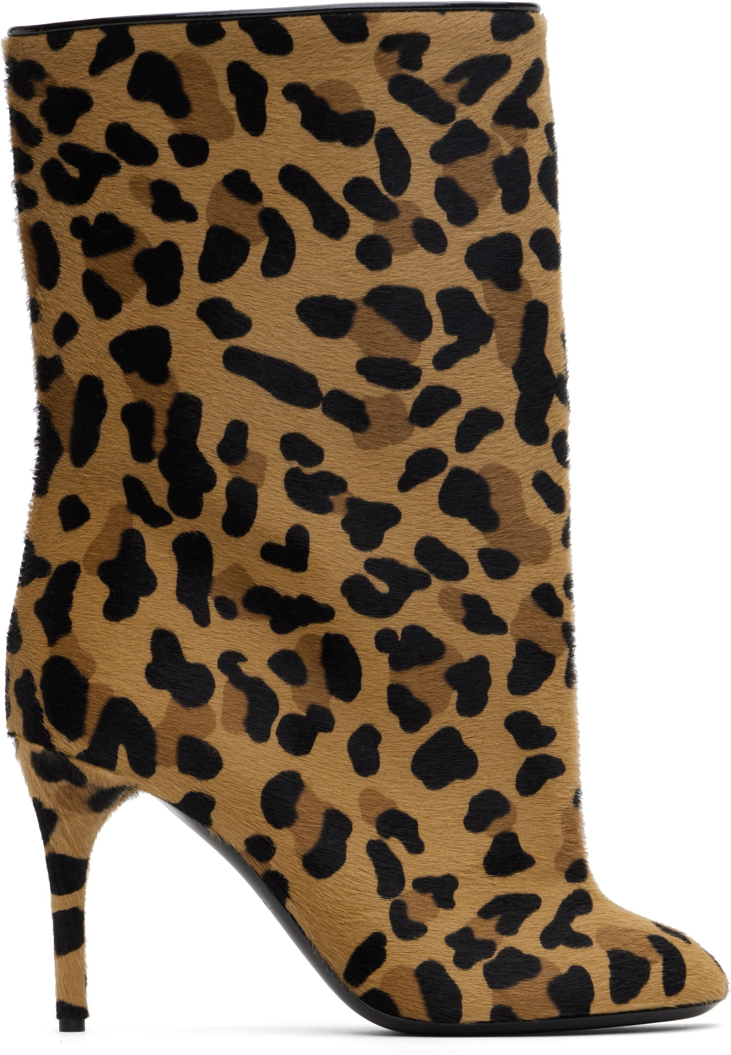 Облекло Alaïa ALAÏA Low 90 Leopard Print Calf Hair Boots Кафяво | AA3B098CK205, 0