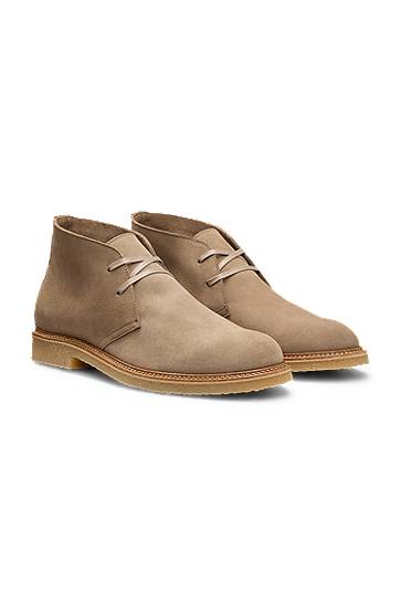 Облекло BOSS Suede Desert Boots Бежово | 50548077, 0