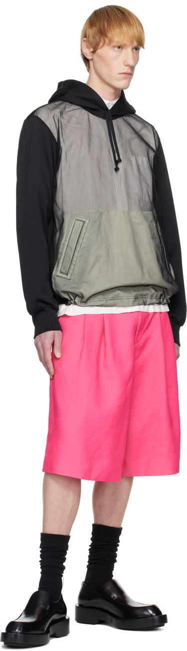 Суитчър Comme des Garçons Homme Plus Smooth Thick & Tulle Hoodie Черно | PO-T030-051, 3