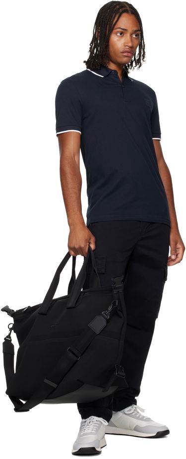 Чанта за пътуване BOSS BOSS Mixed-Structure Holdall Черно | 50548308, 4