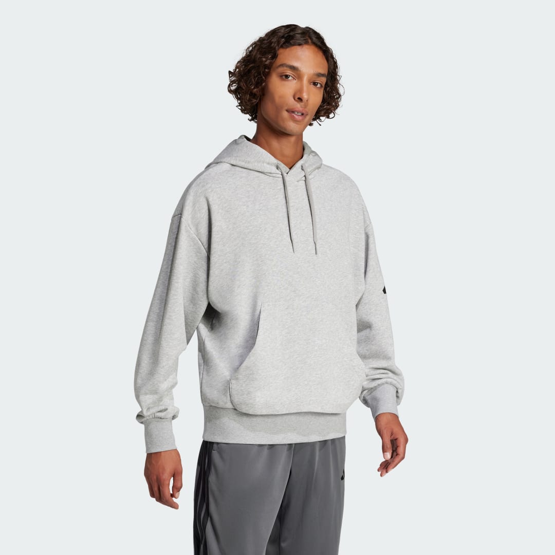 Суитчър adidas Performance Loose Fit French Terry Hoodie Сиво | JF3591, 1