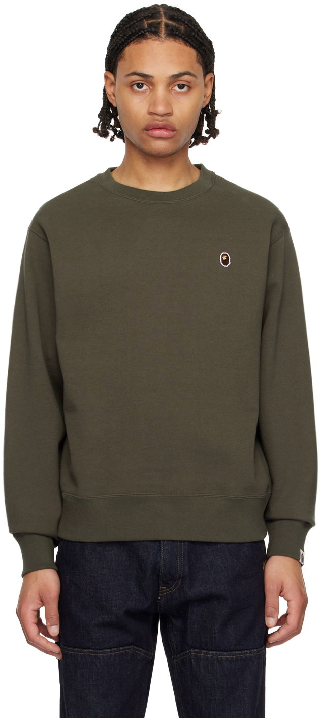 Суитчър BAPE Ape Head Sweatshirt Кафяво | 001SWJ301015M, 0