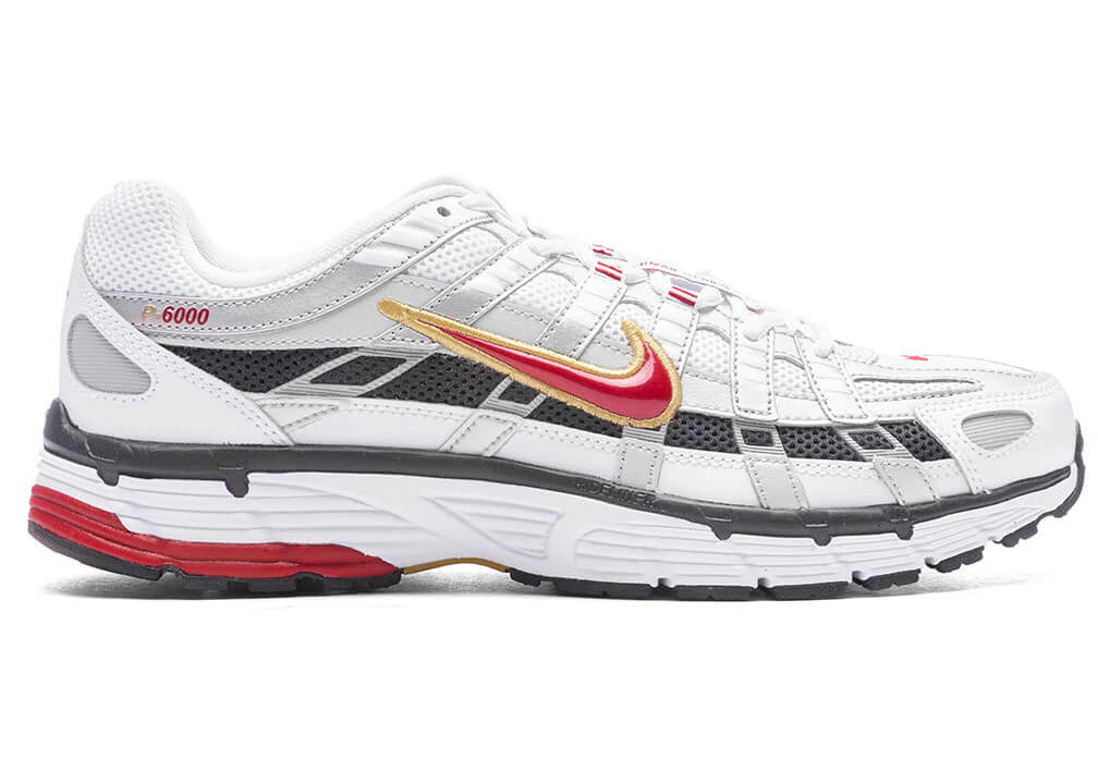 Кецове и обувки Nike P-6000 Platinum Varsity Red Бяло | CD6404-102, 0