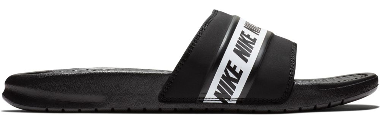 Кецове и обувки Nike Benassi Print Black White Черно | AT0051-001, 0