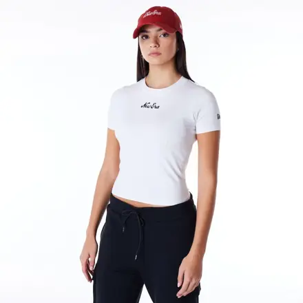 Тениска New Era Slim Tee T-Shirt Бяло | 60564942, 0
