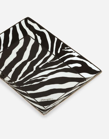 Домашен декор Dolce & Gabbana Porcelain Zebra Print Trinket Dish Onesize Многоцветен | TCC199TCAMJUZ003, 1