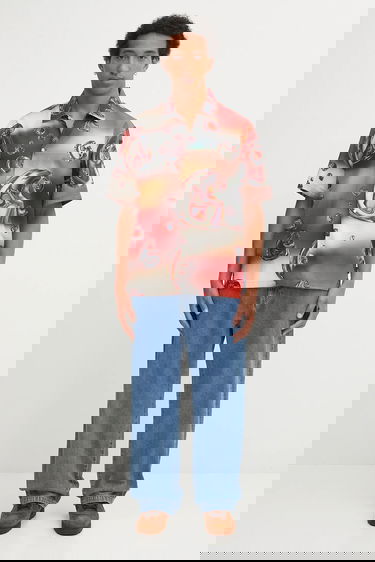 Риза Carhartt WIP Short Sleeve Solar Chrome Relaxed Fit Classic Collar Shirt Многоцветен | I035155.32LXX, 4