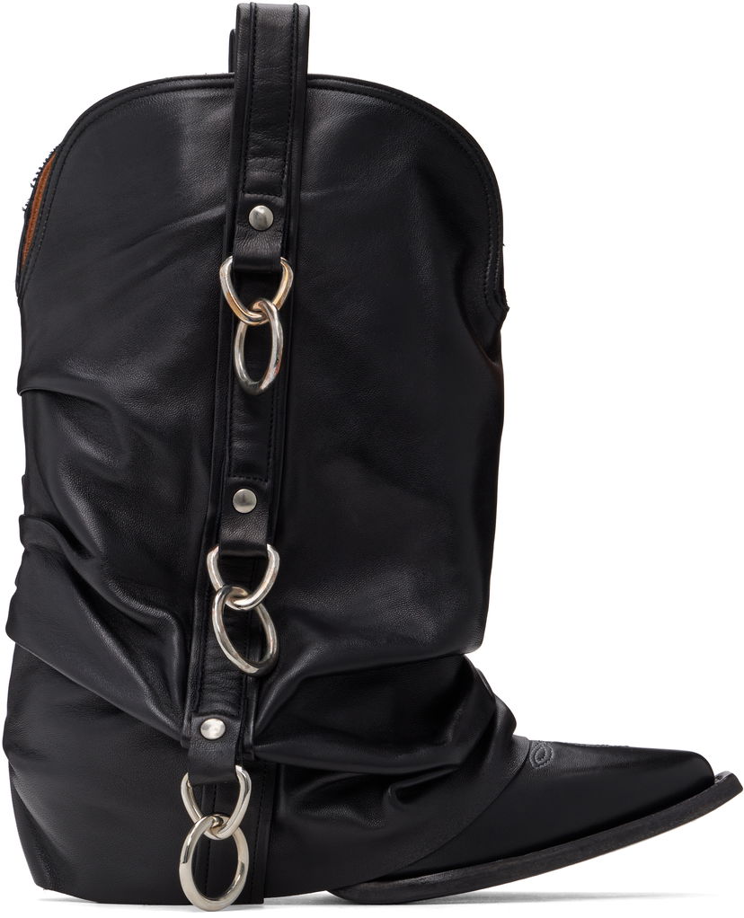 Облекло R13 R13 Harness Low Rider Cowboy Boots Черно | R13WS064-S152A