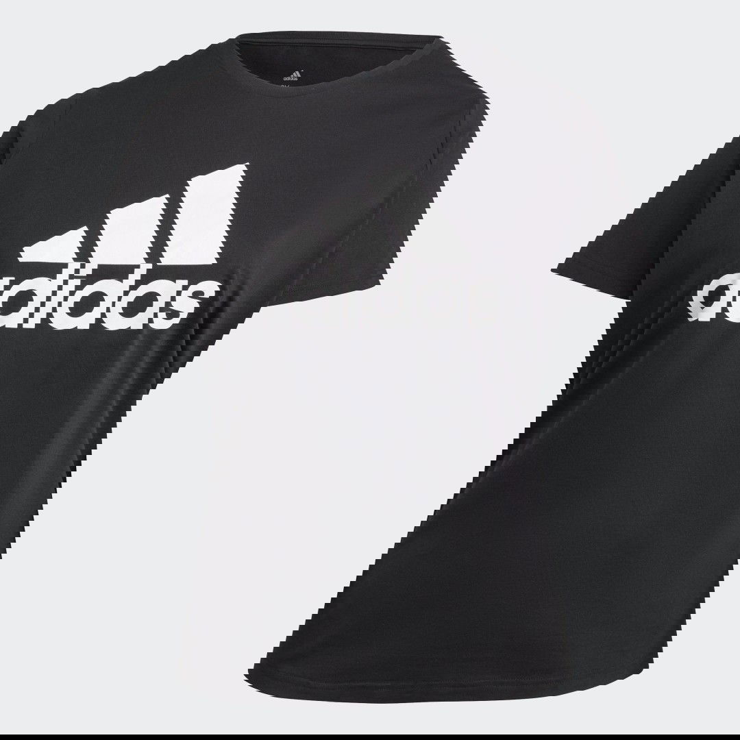 Тениска adidas Originals Essentials Logo Tee (plus size) Черно | GS1378, 1