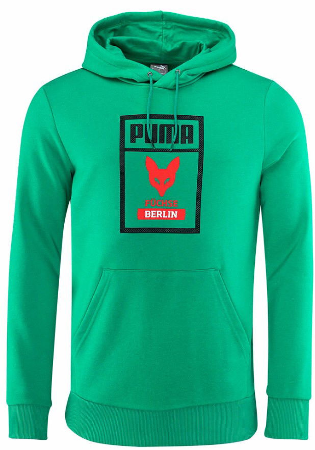 Суитчър Puma Hoodie With Logo And Print Зелено | 686323-01