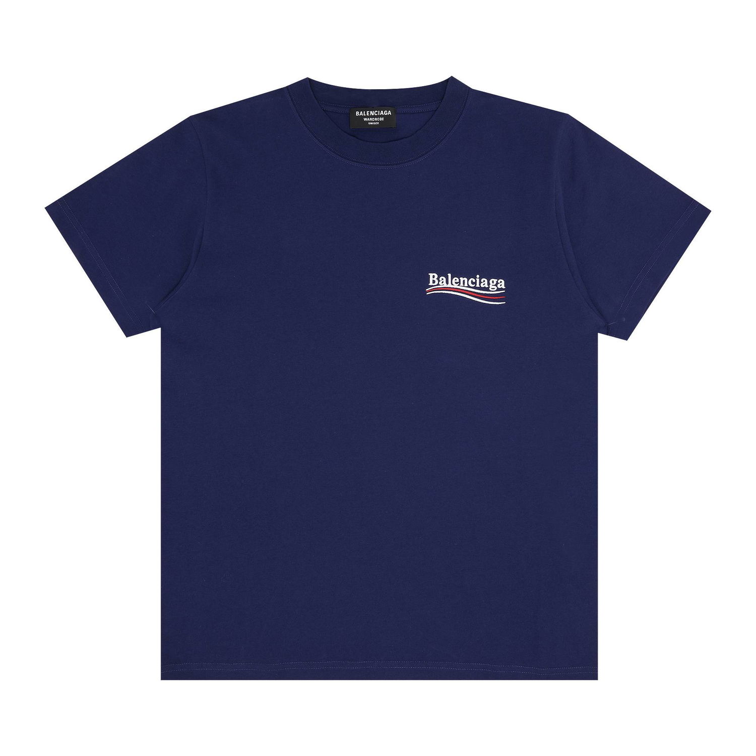 Тениска Balenciaga Small Fit T-Shirt Тъмно синьо | 620967 TKVJ1 1195, 1