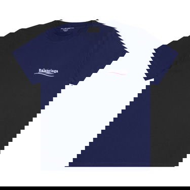 Тениска Balenciaga Small Fit T-Shirt Тъмно синьо | 620967 TKVJ1 1195, 1