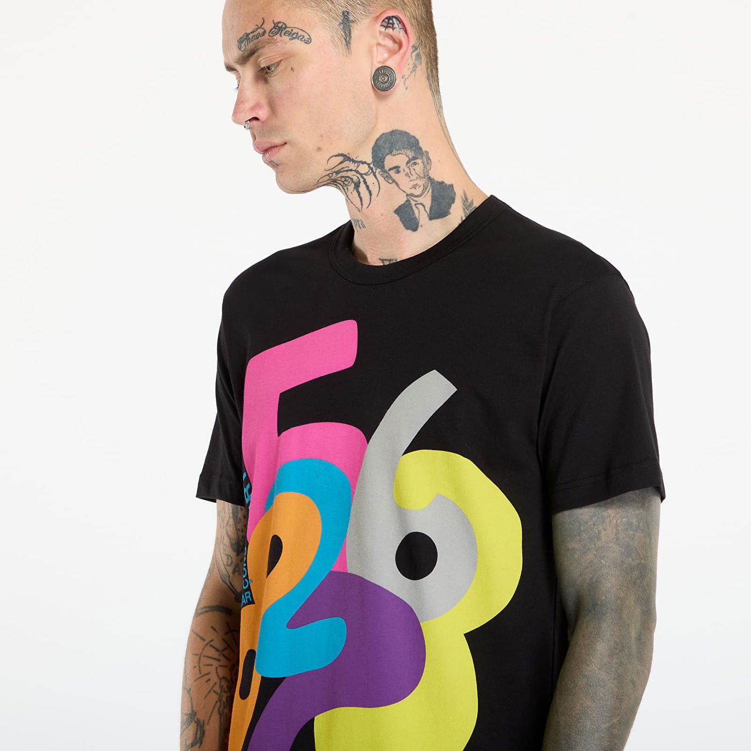 Тениска Comme des Garçons Comme des Garçons SHIRT T-Shirt With Graphic Print Многоцветен | FP-T001-W25 Black, 1