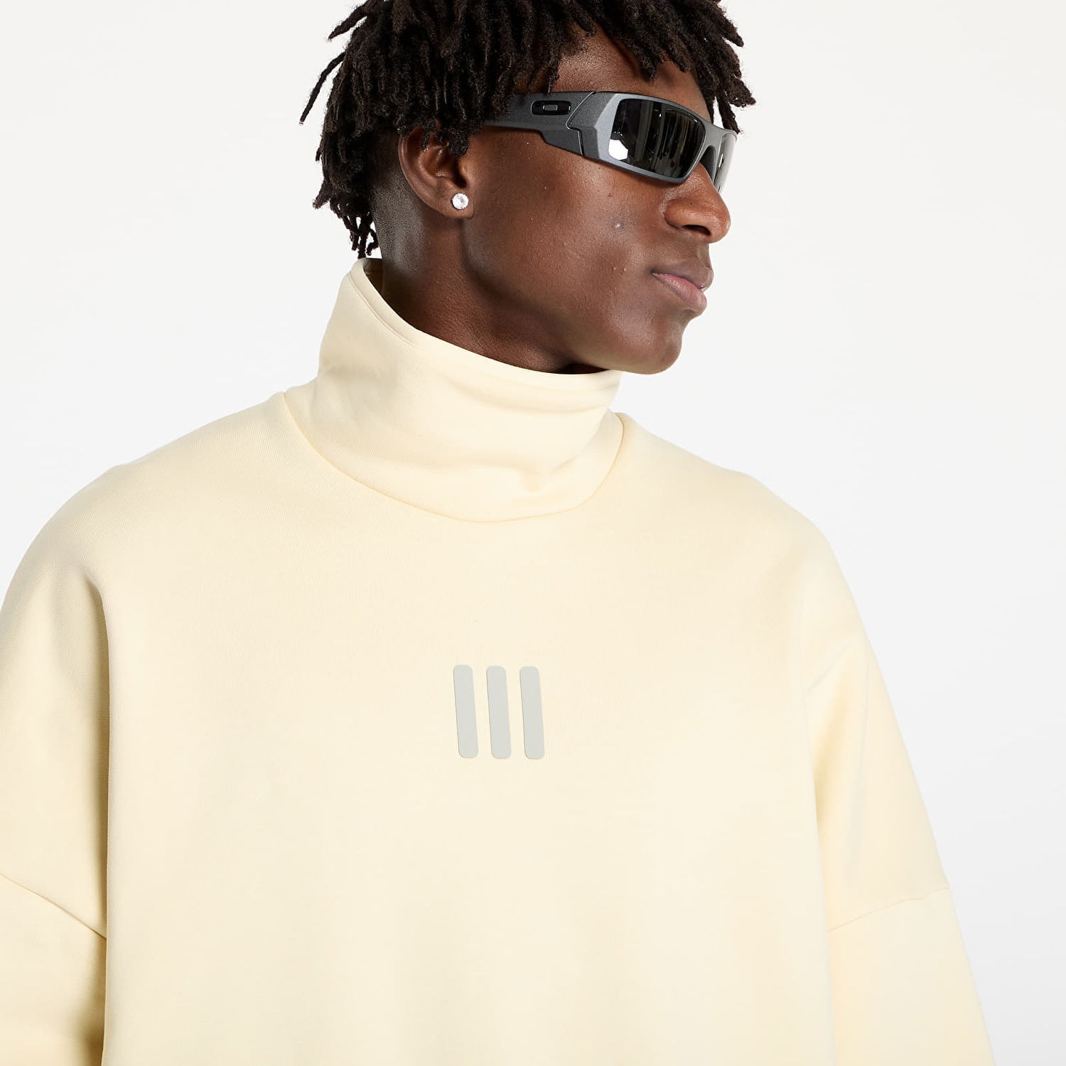 Суитчър adidas Originals Fear Of God Athletics x Fleece Mock Sweatshirt Pale Yellow Жълто | IS8742, 1