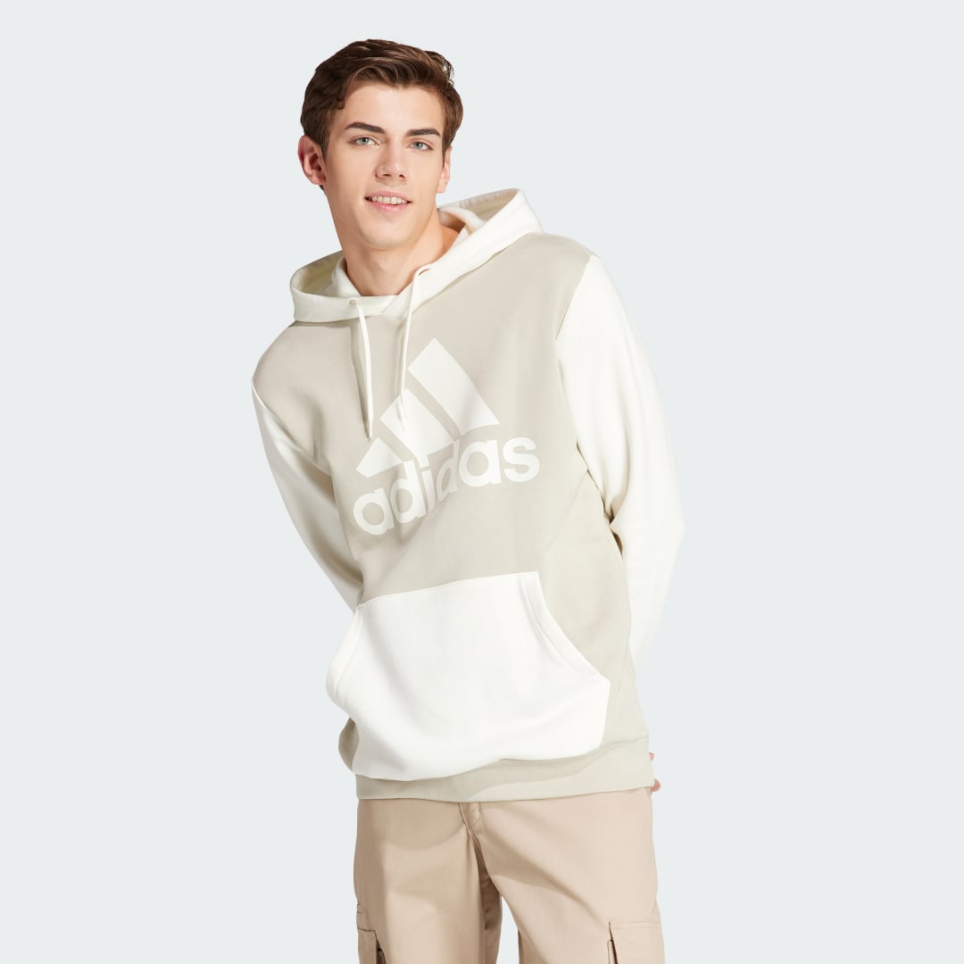 Суитчър adidas Performance Essentials Fleece Big Logo Hoodie Бяло | IR9986, 1