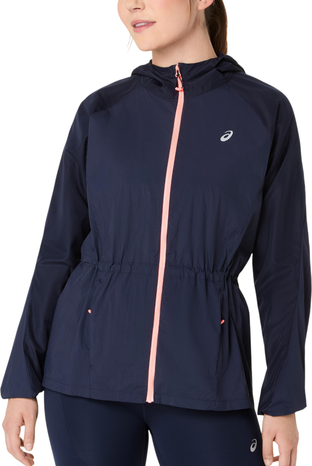 Hooded ROAD PACKABLE Full-Zip Jacket with Drawstring Waist