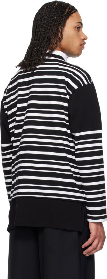 Пуловер Comme des Garçons Comme des Garçons Homme Horizontal Stripes Long Sleeve T-Shirt Черно | HO-T008-051, 2