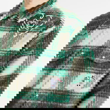 Риза BILLIONAIRE BOYS CLUB Heart & Mind Check Overshirt Зелено | B25127-GRN, 5