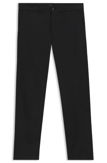 Regular-Fit Stretch-Cotton Satin Chinos