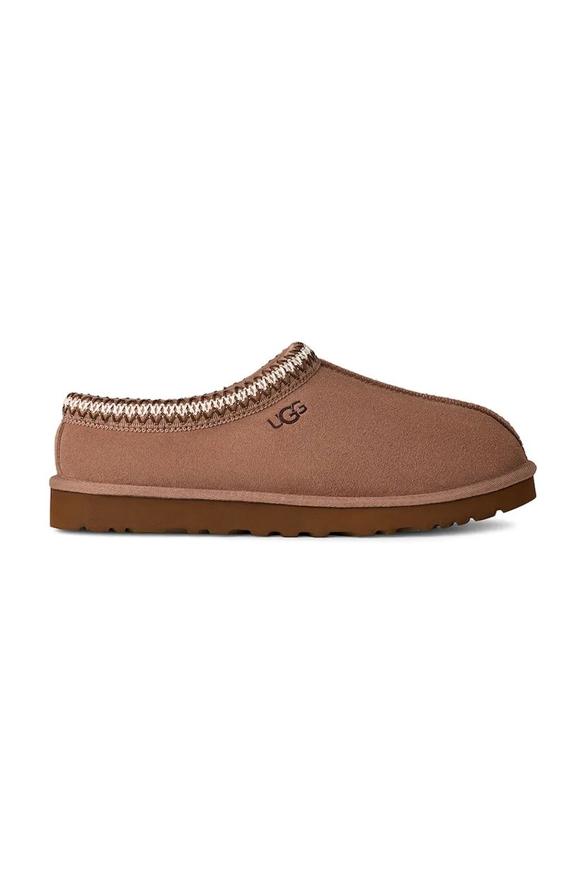 Кецове и обувки UGG Tasman II Suede Slipper with Braided Trim Кафяво | 1174671.RYK