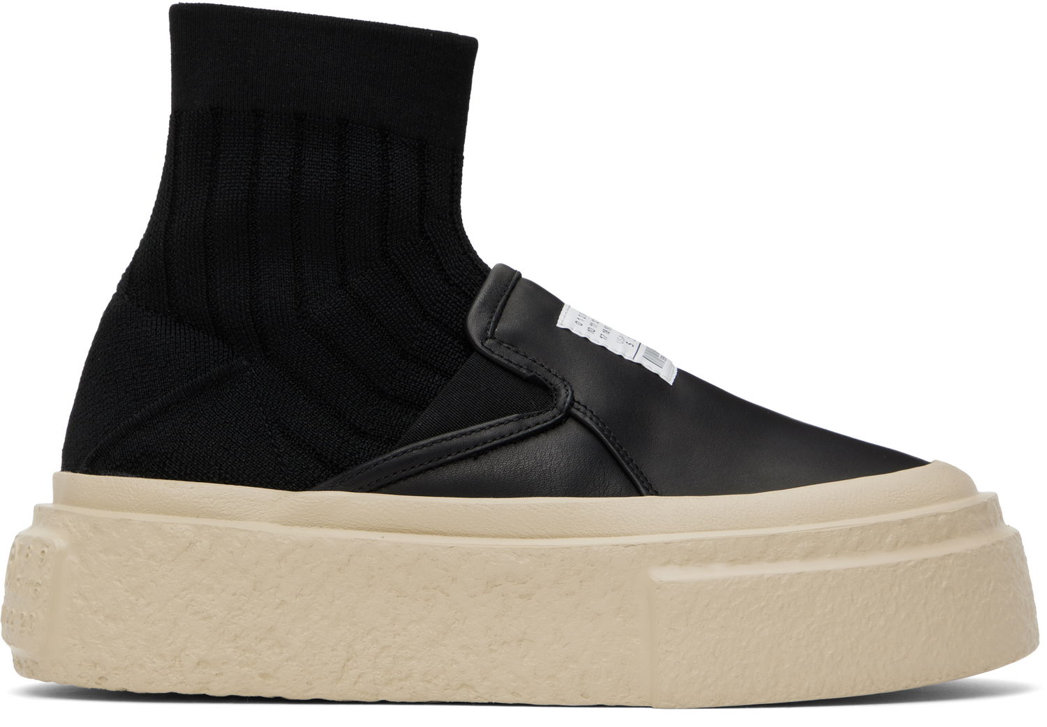 Кецове и обувки Maison Margiela MM6 Maison Margiela Knit Sock Platform Черно | S59WS0232 P8087, 0